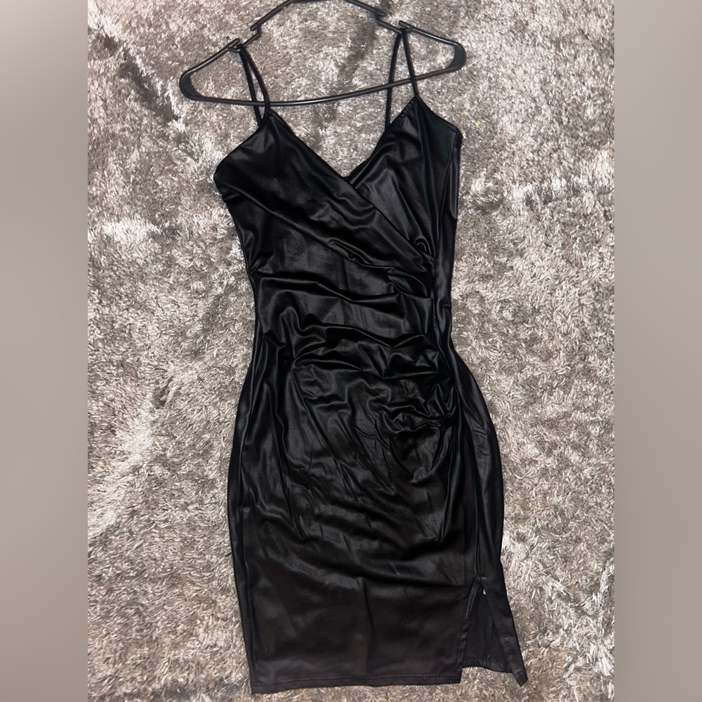 Fashion Nova dress - black leather